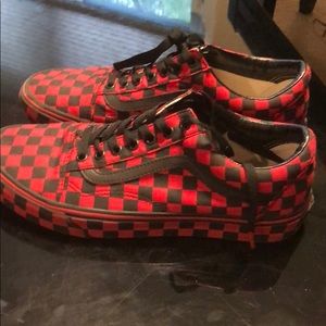 Red and Black Vans